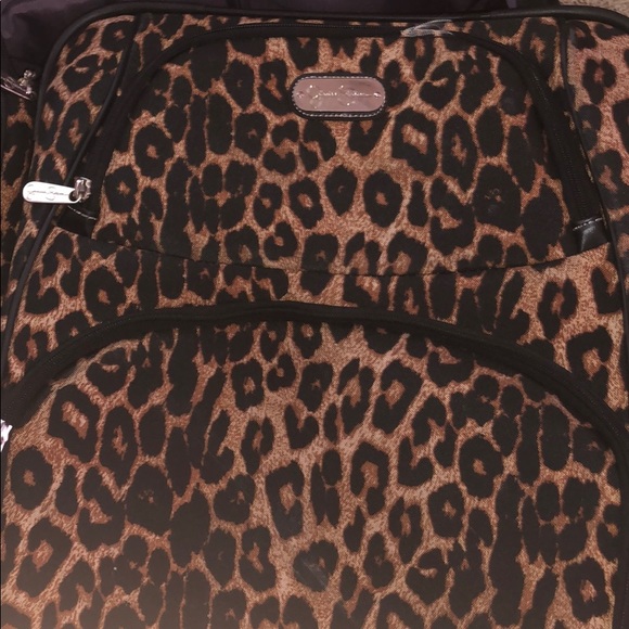 jessica simpson cheetah luggage